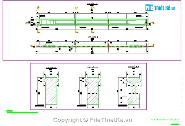 Bản vẽ cầu dầm I,Bản vẽ chi tiết cầu dầm I,Bản vẽ dầm I khổ 18 đến 33,chi tiết dầm I,các loại dầm I